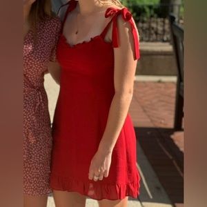 Reformation red dress